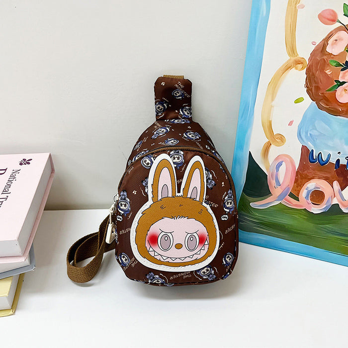 Wholesale Children' s cute cartoon chest bag crossbody bag casual backpack travel small breast bag