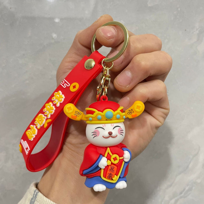 Wholesale Couple keychain, handbag pendant, car keychain, doll machine, small gift