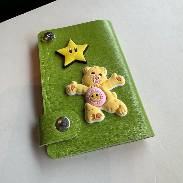 Wholesale Card Holder and Document Integrated Bear Leather Card Holder JDC-WT-SanHe002
