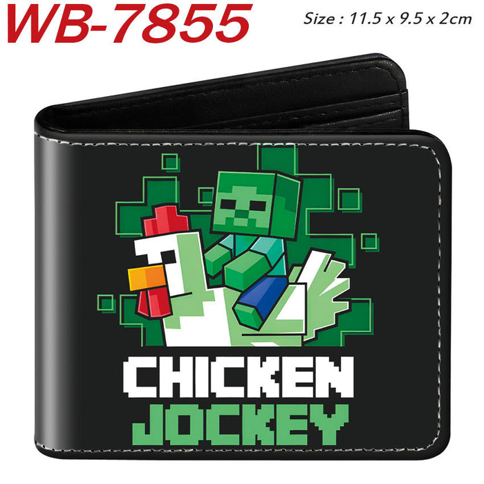 Wholesale PU Leather Large Capacity Short Folding Wallet HD Anime Print Coin Purse For Students Trendy Gift