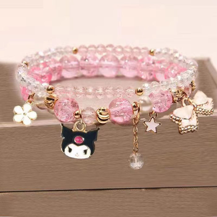 Wholesale Crystal bead cute bracelet, holiday gift giveaway