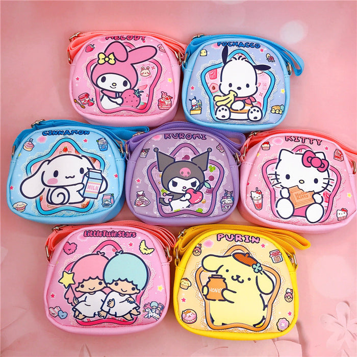 Wholesale PU Cartoon Double-sided Printing Messenger Bag JDC-SD-YaLL002