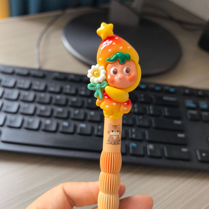 Wholesale Creative Monster Soft Grip Star Character Gel Pen 0. 5mm Cute Trendy Writing Tool
