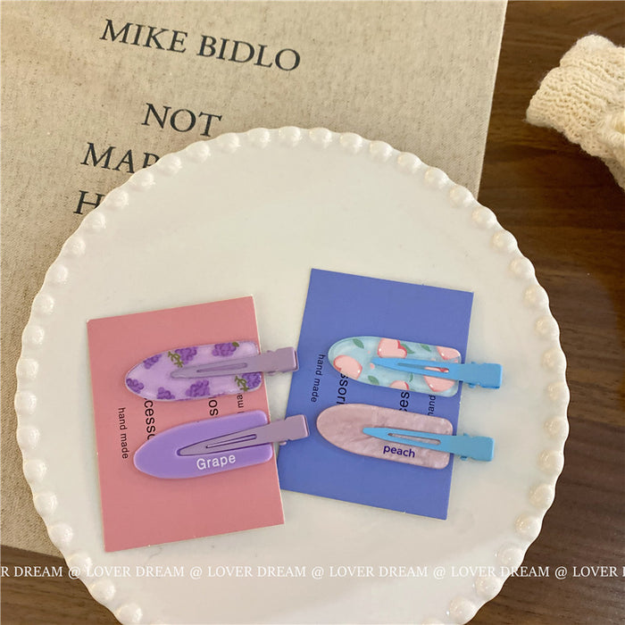 Wholesale Plaid seamless clip hair clip makeup clip bangs clip hair accessory