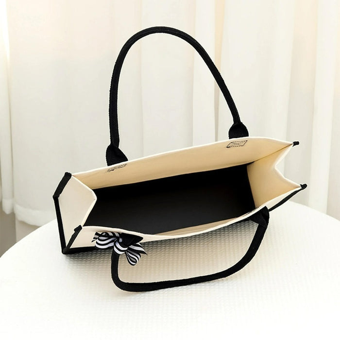 Wholesale Cartoon Print  Canvas Bag  Convenient Handheld Tote Bag