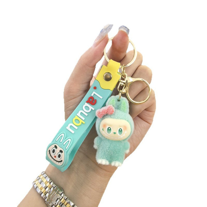 Wholesale Creative and cute cartoon flocked doll keychain