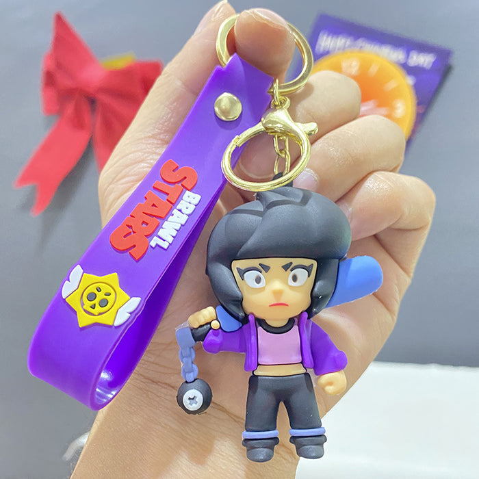Wholesale Cute PVC cartoon character keychains