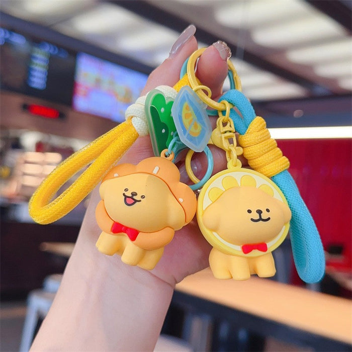 Wholesale Cute lines puppy key chain