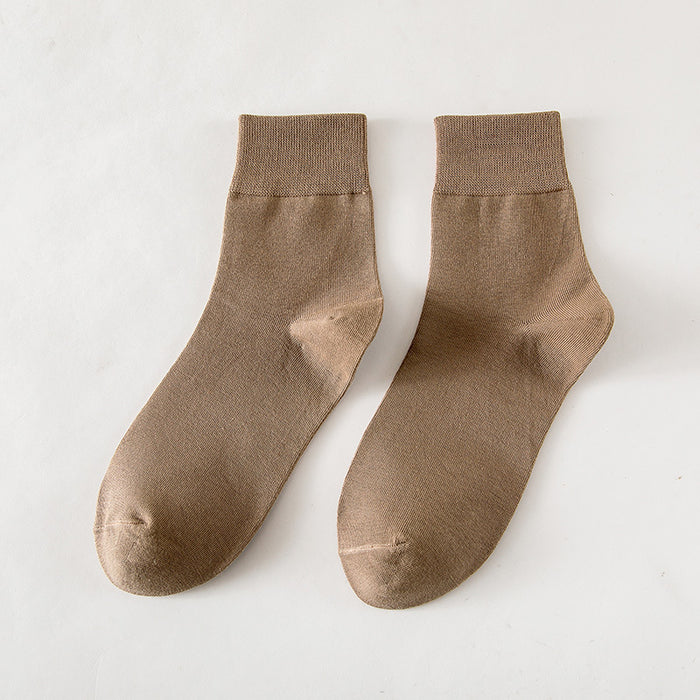 Wholesale Socks made of combed cotton, mid tube socks, comfortable and casual cotton socks