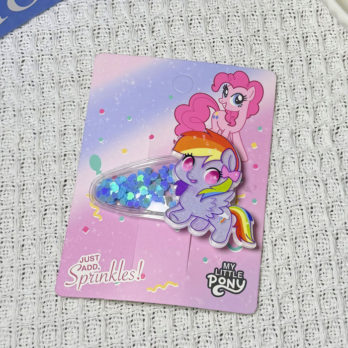 Wholesale Cute cartoon quicksand-style girl' s hair clips