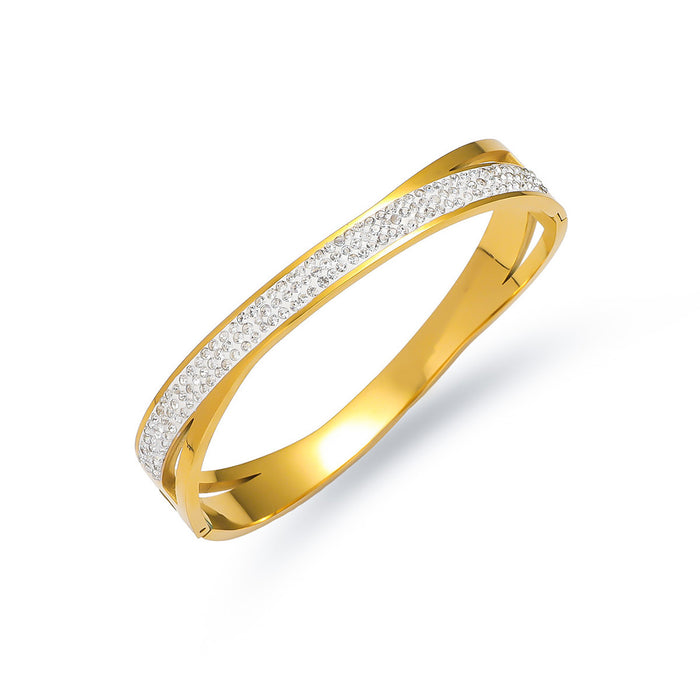 Wholesale Titanium steel bracelet, fashionable commuting stainless steel cross bracelet, spring jewelry