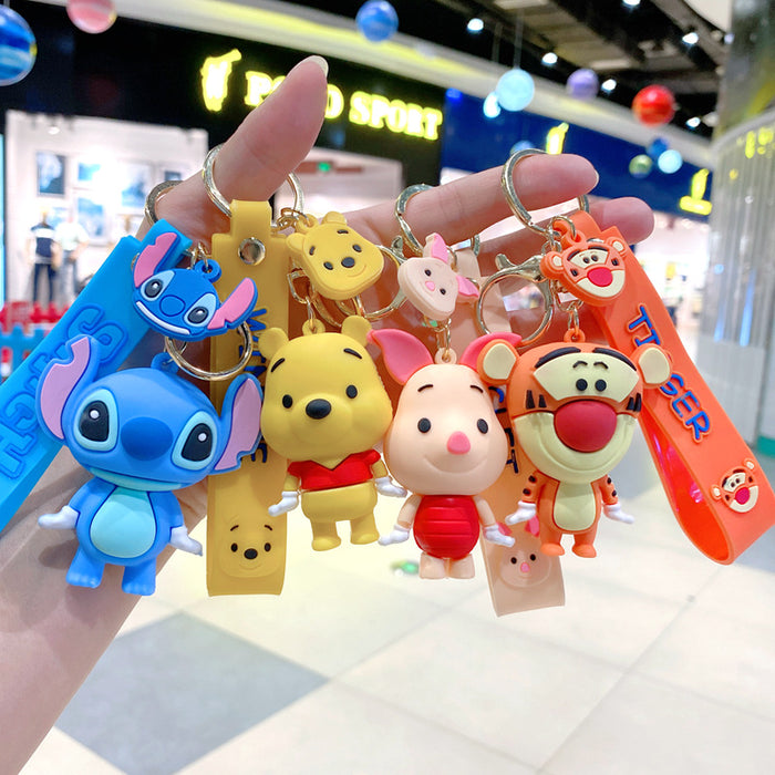 Wholesale cartoon keychain, car keychain, backpack pendant, doll