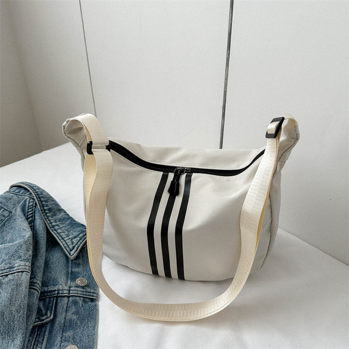 Wholesale Bag niche design, high-end striped crossbody bag