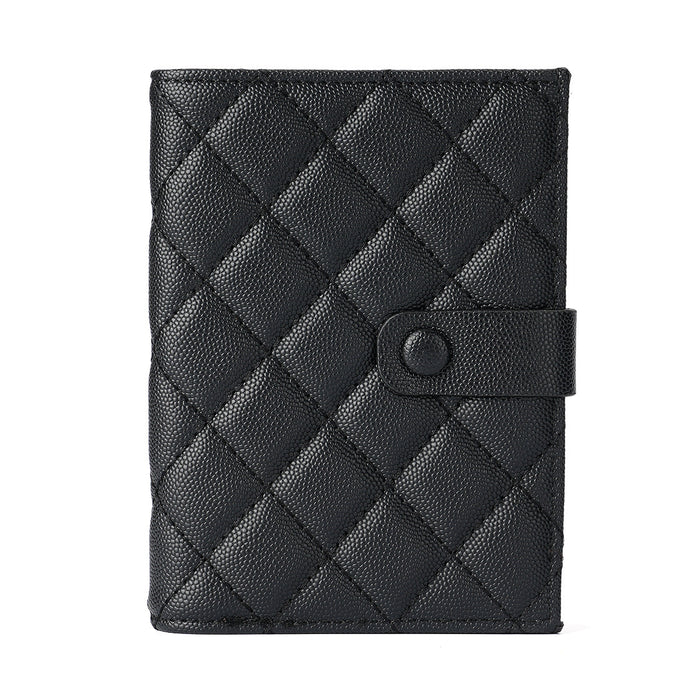 Wholesale Chic Style Black PU Passport Holder Wallet for Women Fashion Accessory Gift