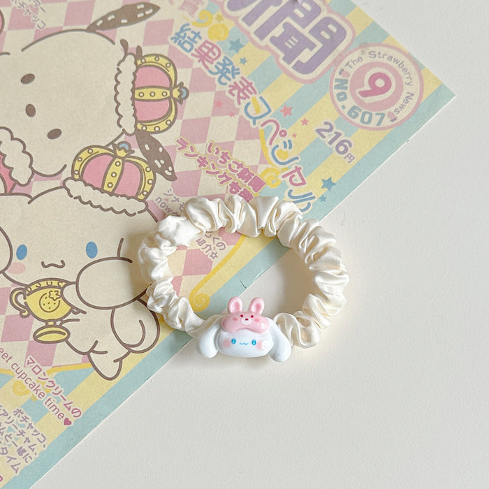 Wholesale Girl Hair Rope Hair Ring Cute Sweet Cartoon Hair Rope Bear Rubber Band Couple Hair Accessories