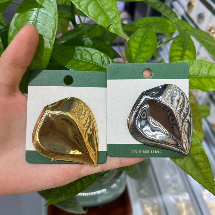 Wholesale Stainless Steel Irregular Brooch Fashion Versatile Design Pin Collar Accessories