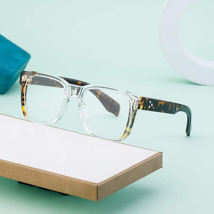 Wholesale Retro square frame glasses frame can be paired with myopia glasses and flat lenses