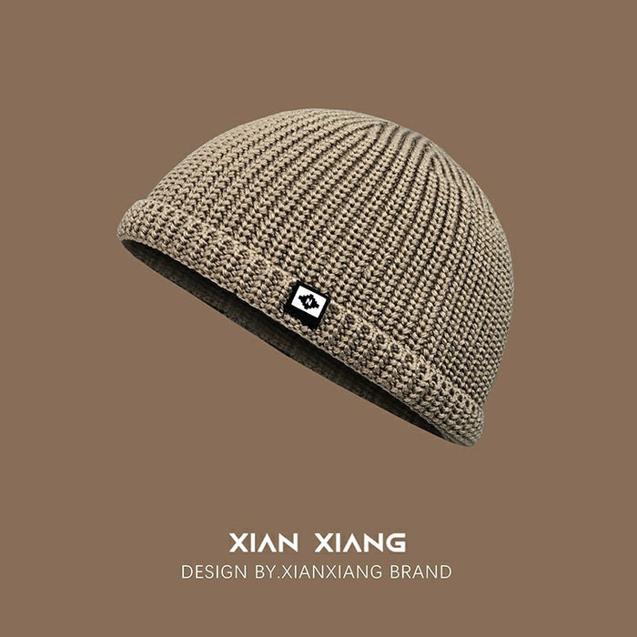 Wholesale Hat, small patch fabric, knitted yarn hat