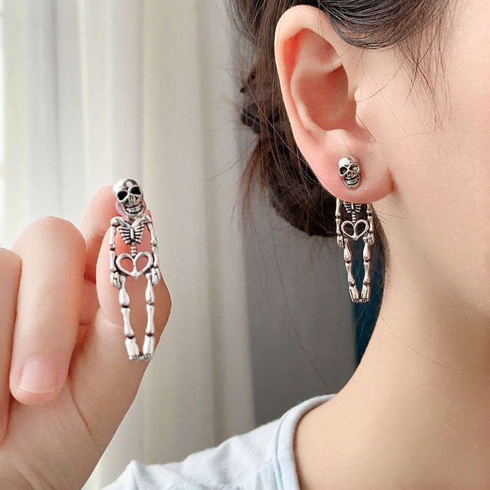 Wholesale Exaggerated personality, skull bone alloy, festive atmosphere, creative earrings