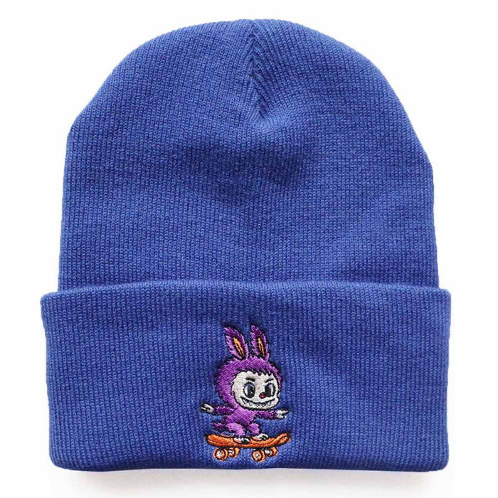Wholesale Cartoon wool hat embroidered knit hat