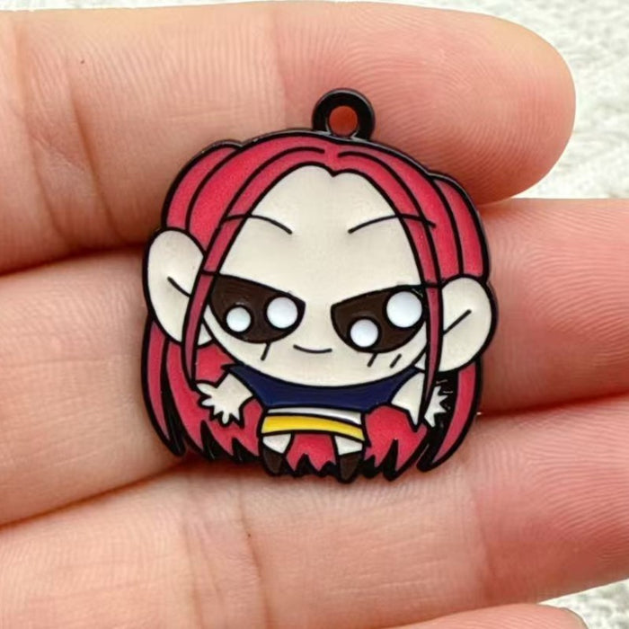 Wholesale 10pcs Cartoon Anime Oil Drip Alloy DIY Earrings,  Keychains,  and Pendants . . .