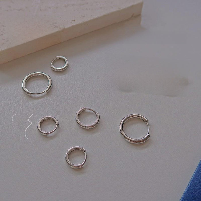 Wholesale Sterling silver earrings for women plain hoop earrings earrings earrings ear bone stud earrings