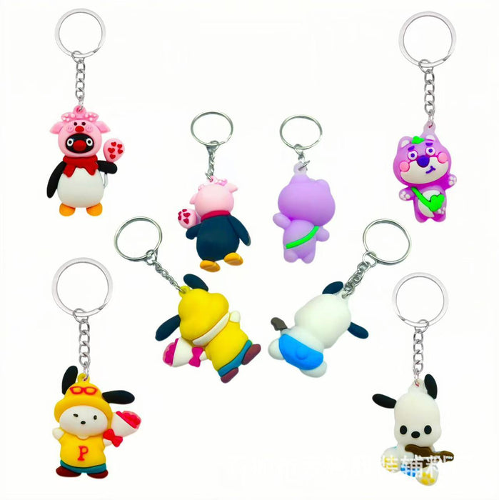 Wholesale 10pcs  Penguin keychain doll pendant bear keychain doll car bag pendant