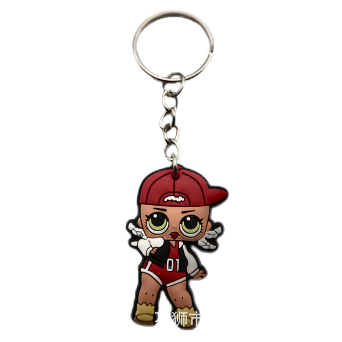 Wholesale 10 pcs Cute Girl Series Key Chain Pendants