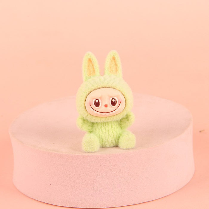 Wholesale Creative Resin Flocked Keychain