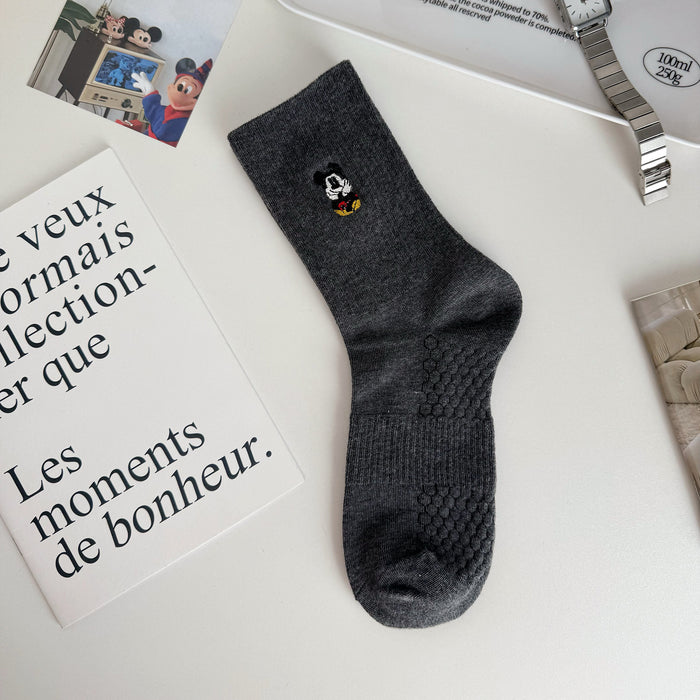 Wholesale Letter women's socks new embroidered socks cute stripes