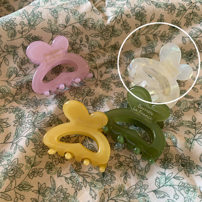 Wholesale Golden Label Rabbit Hairband Hair Grab Cute Small Grab Clip Hairclip Top Clip Side Clip