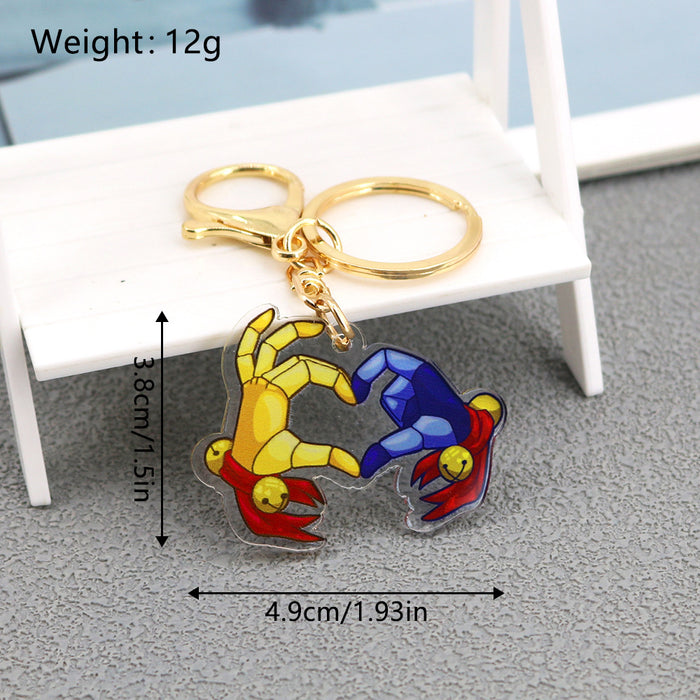 Wholesale Love Gesture Acrylic Keychains JDC-KC-HaoAn014