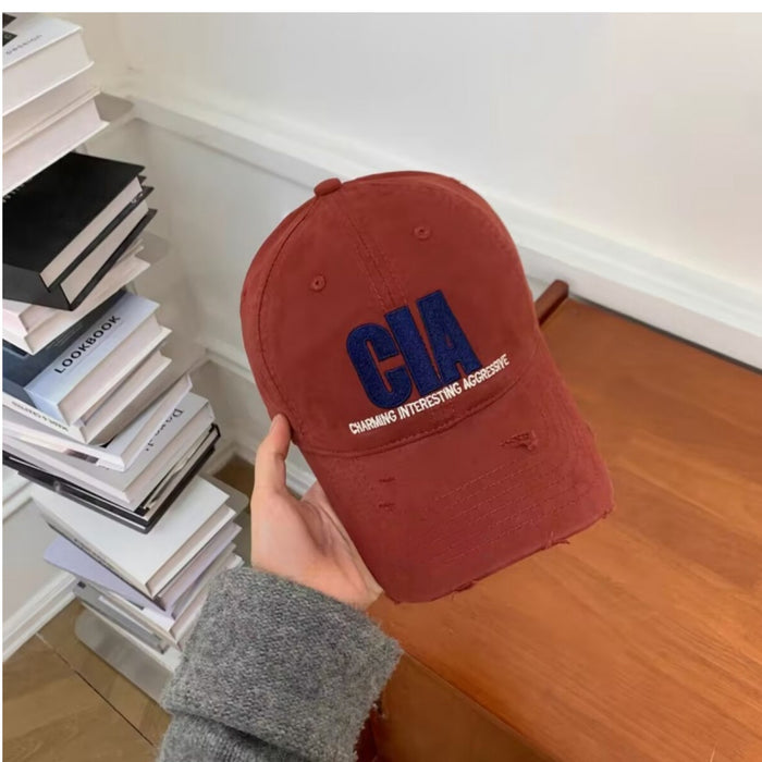 Wholesale Retro washed baseball cap, vintage denim sun hat, versatile casual sunshade duckbill cap