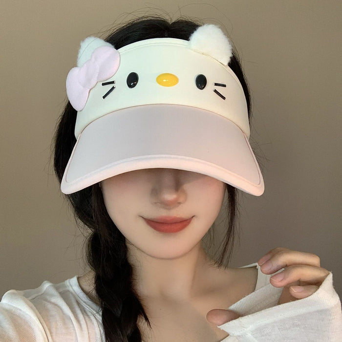 Wholesale Cute sun protection empty top hat, sun hat, versatile duckbill hat