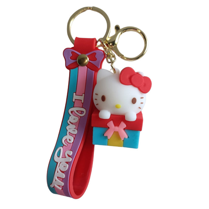 Wholesale Cartoon Silicone Doll Keychain JDC-KC-MingT173