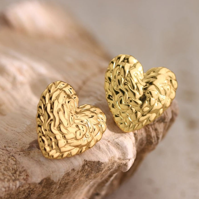 Wholesale Stainless Steel Geometric Oil-pressure Earrings