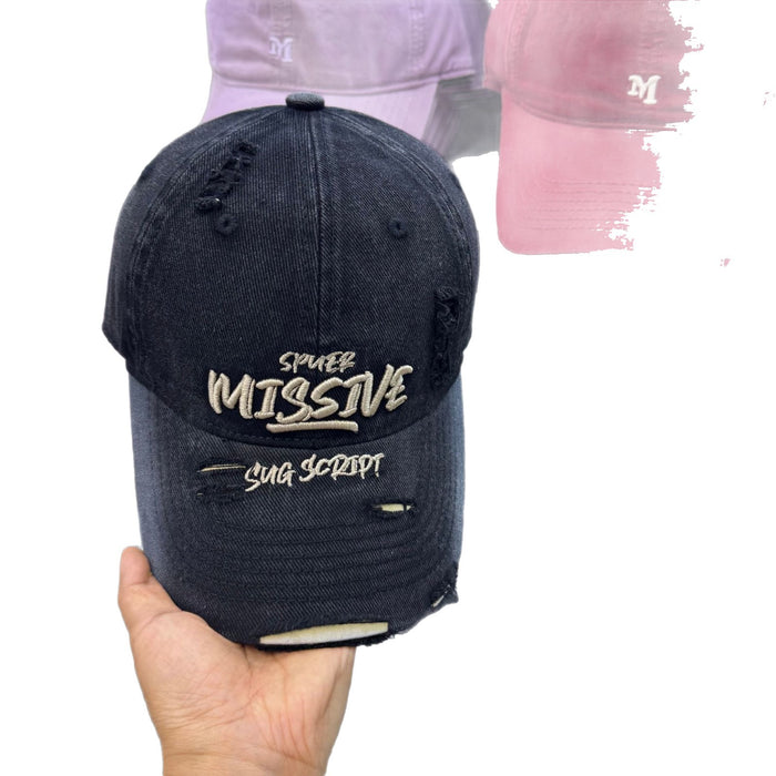Wholesale New letter embroidered perforated baseball cap, fashionable and versatile for travel