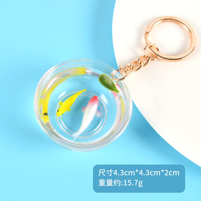 Wholesale Lucky Koi Fish Keychain Bag Charm Car Key Accessory Gift For Resale MOQ≥5