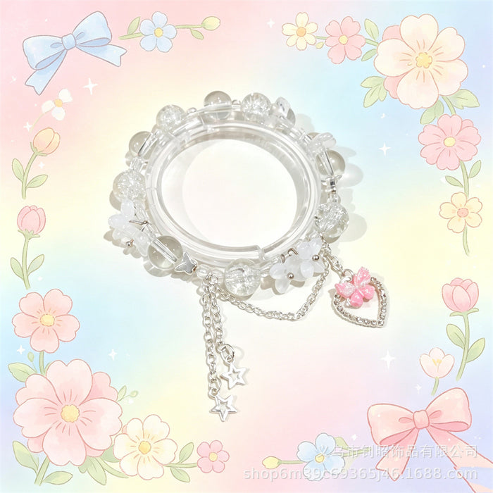 Wholesale Sweet Blossom Heart Bracelet Women Fashion Accessory Gift