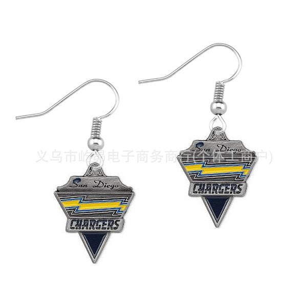 Wholesale Rugby team logo earrings