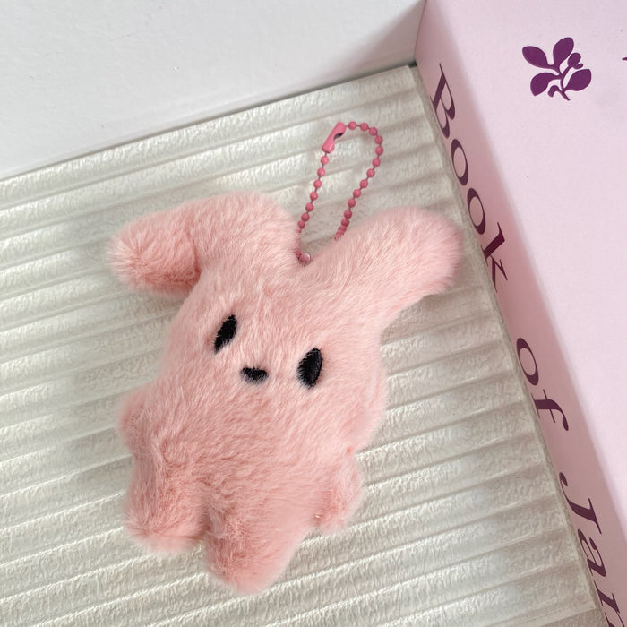 Wholesale Bent eared rabbit plush keychain keychain couple student personalized gift backpack hanging decoration