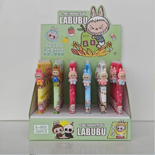 Wholesale Erasable blue cartoon children' s student press pen