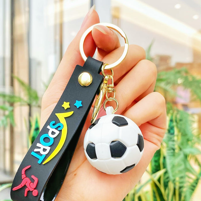 Wholesale 10PCS PVC World Cup ball keychain