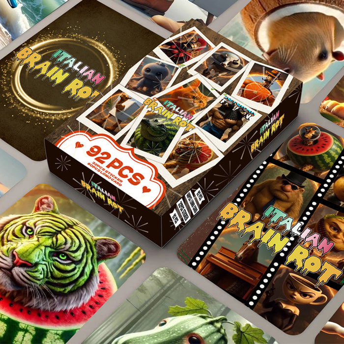 Wholesale 92pcs small stick figure photo card stickers