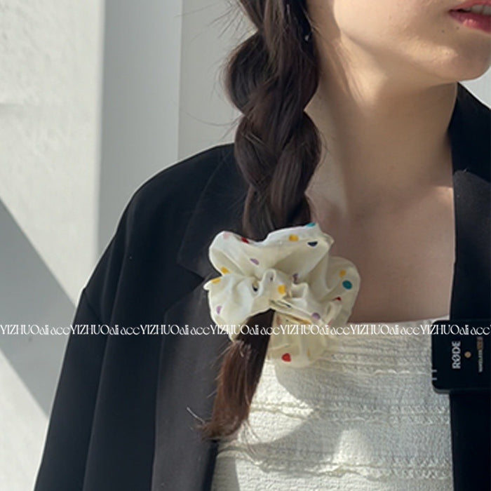 Wholesale Orange Rainbow Wave Point Hair Hoop Head Rope Tie Hair Rope Versatile Hair Hoop Hair Rope Hair Accessories Headwear