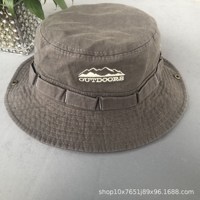 Wholesale Outdoor camping, hiking, new bike riding, windproof, sunshade, sun protection, fisherman hat, casual breathable basin hat