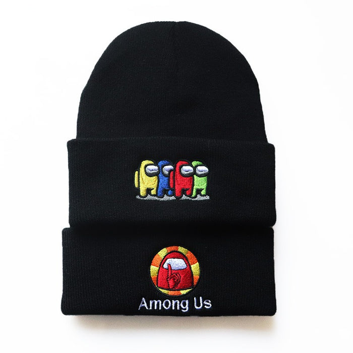 Wholesale Cartoon Embroidery Flower Acrylic Knitted Beanie Hat JDC-FH-LvH023