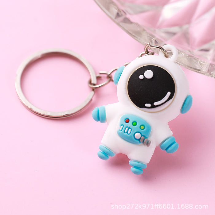 Wholesale Creative Cartoon Astronaut Keychain Pendant Backpack Cute Pendant Silicone