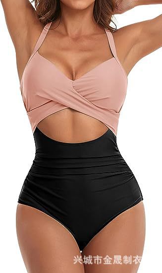 Wholesale Jumpsuit sexy women's swimsuit backless tight cross tie bikini