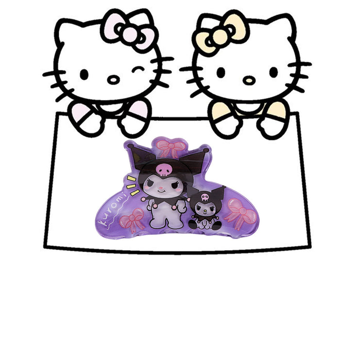 Wholesale Cute Sanlio Acrylic Grab Clip  Hair Ponytail Clip